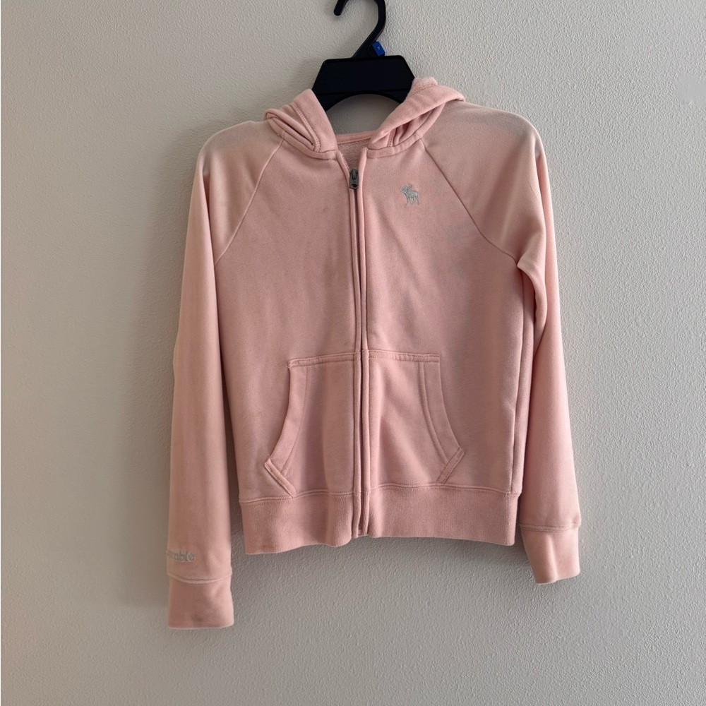Abercrombie and fitch kids Light Pink Zip-Up Hoodie